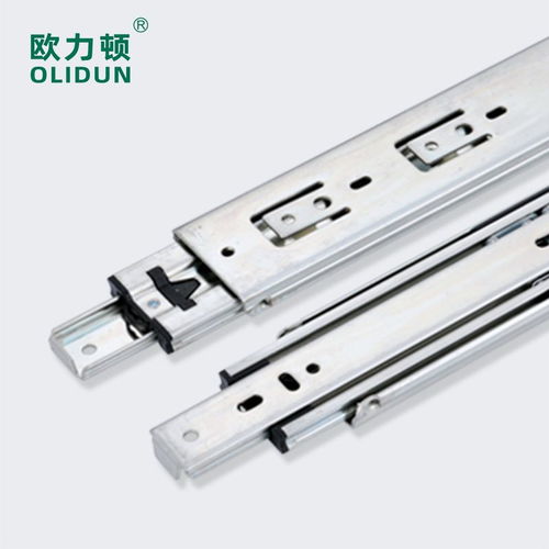 重型钢珠滑轨51宽三节工业机箱抽屉载重滑道承重轨道房车改装滑
