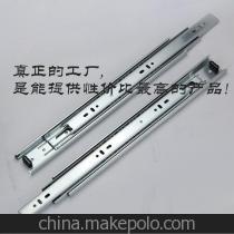 【揭阳厂家小量批发4515冷轧钢电泳三节橱柜书柜滑轨 超静滚珠导轨】价格,厂家,图片,滑轨,揭阳市榕城区齐德金属日用品厂-